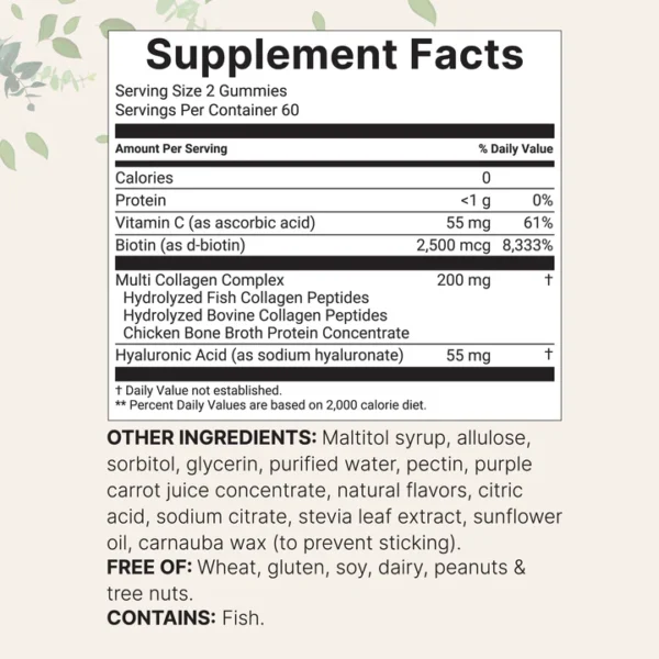 Micro Ingredients Multi Collagen Peptides Gummy - Image 5