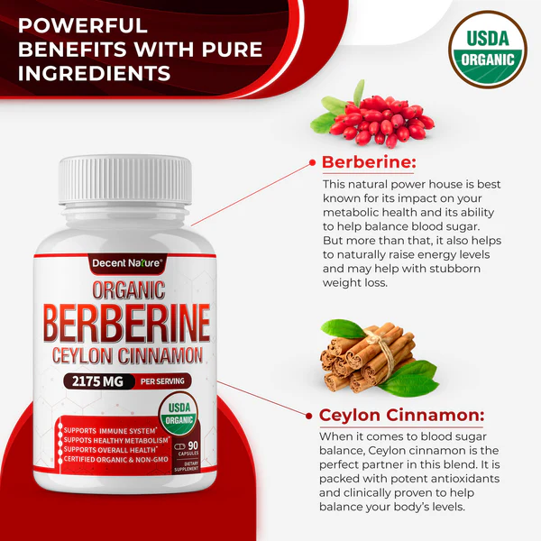 Organic Berberine with Ceylon Cinnamon - Image 3